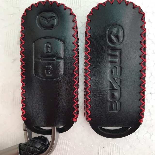 Bao Da Khoá Mazda Thông Minh Smart key 3 nút ( Da Bò Mềm)