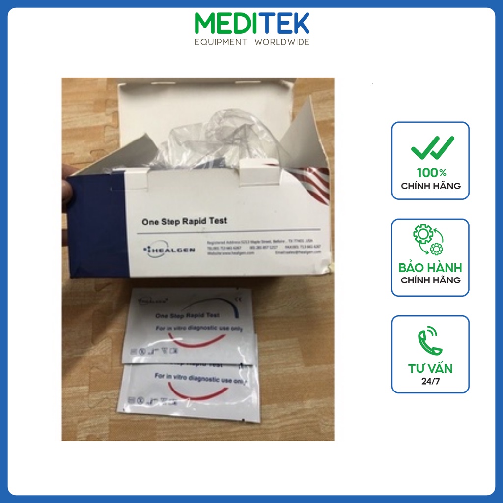 Test nhanh HIV kháng thể ONE STEP chính hãng, dạng que Hộp/50 que