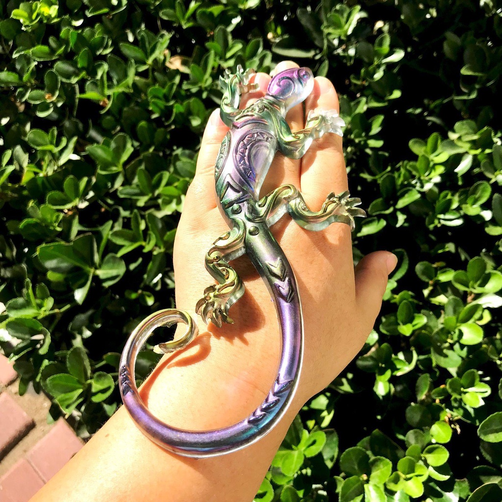 Khuôn Làm Mặt Dây Chuyền Handmade Silicone Hình Tắc Kè|Khuôn Đúc Epoxy Thiết Kế Độc Đáo Tiện Dụng