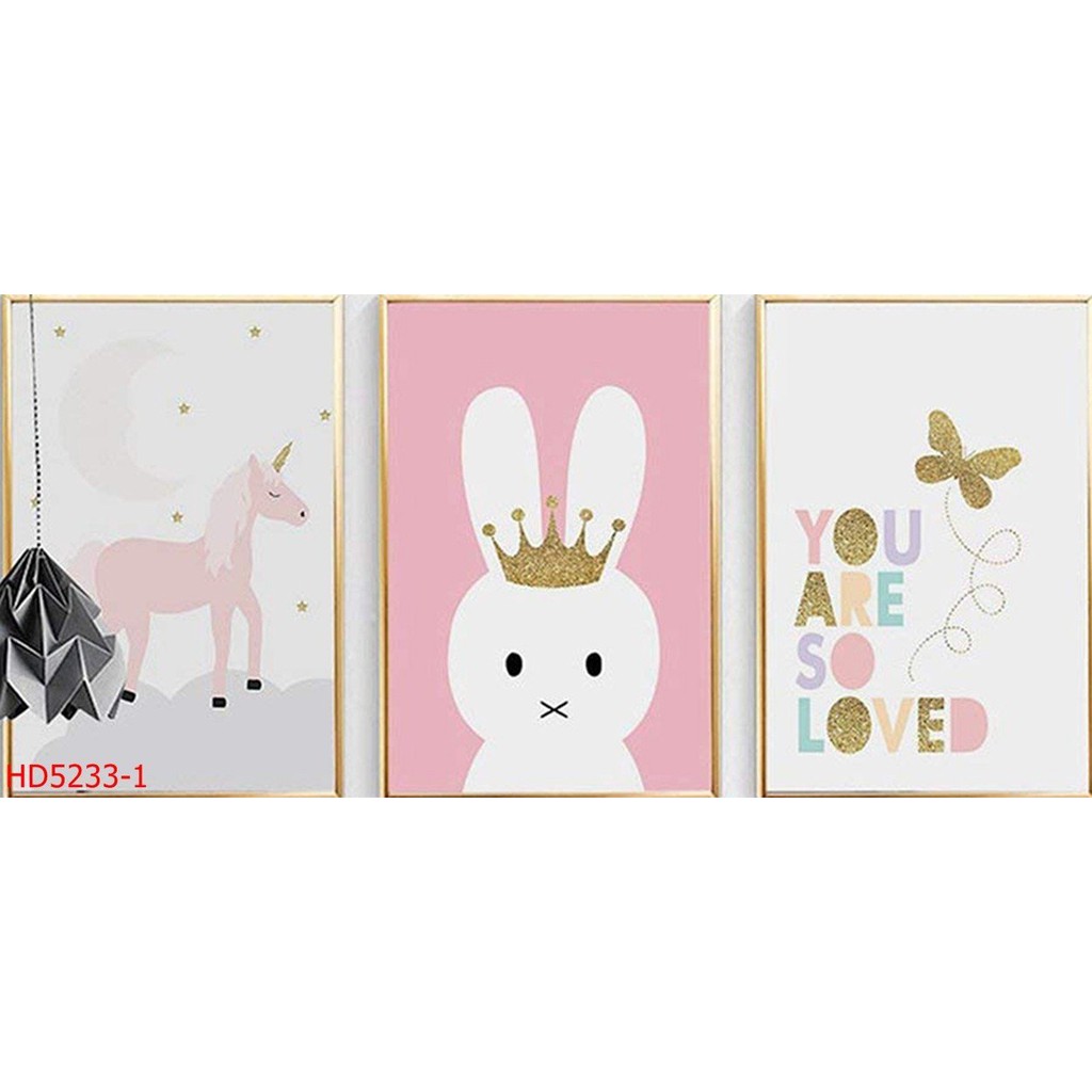 Tranh treo tường phòng ngủ cho bé,decor phòng kích thước 30*40,40*60