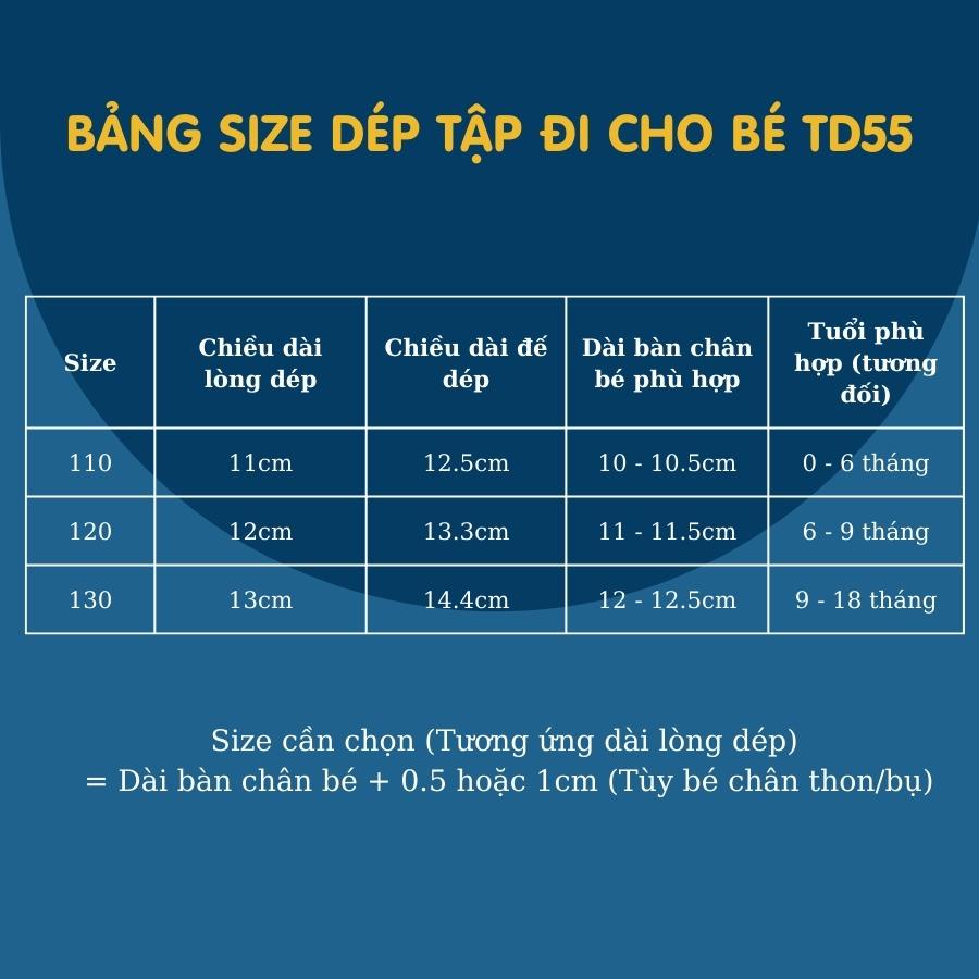 Dép tập đi cho bé đế cao su chống trơn trượt cao cấp dáng bít mũi thời trang cho trẻ sơ sinh, bé trai bé gái 0 - 18 thán