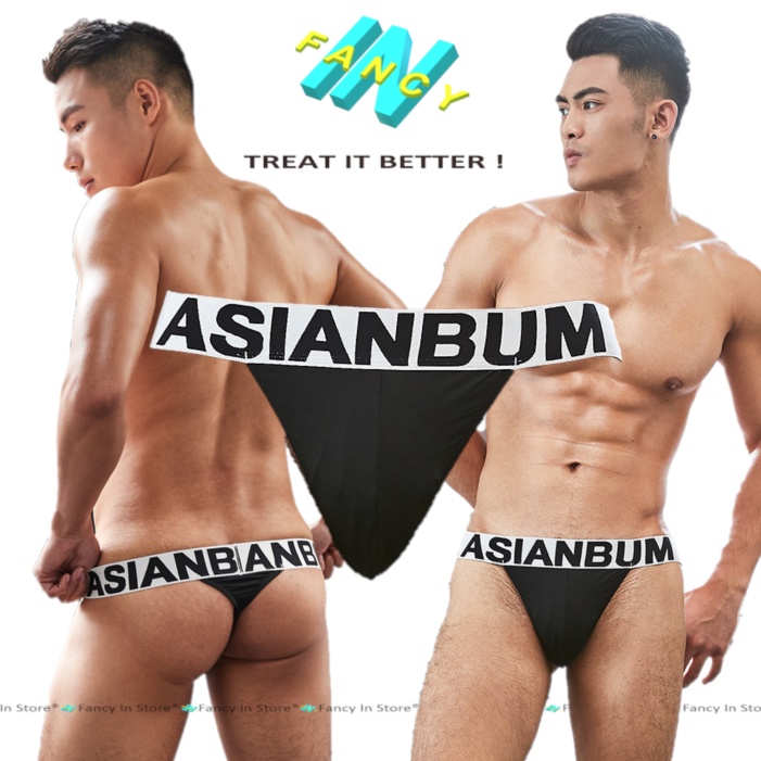 Lọt Khe Nam ASIANBUM Cao Cấp Gợi Cảm, Quần Lót Nam Thun Lạnh Sexy Fancy In - th008