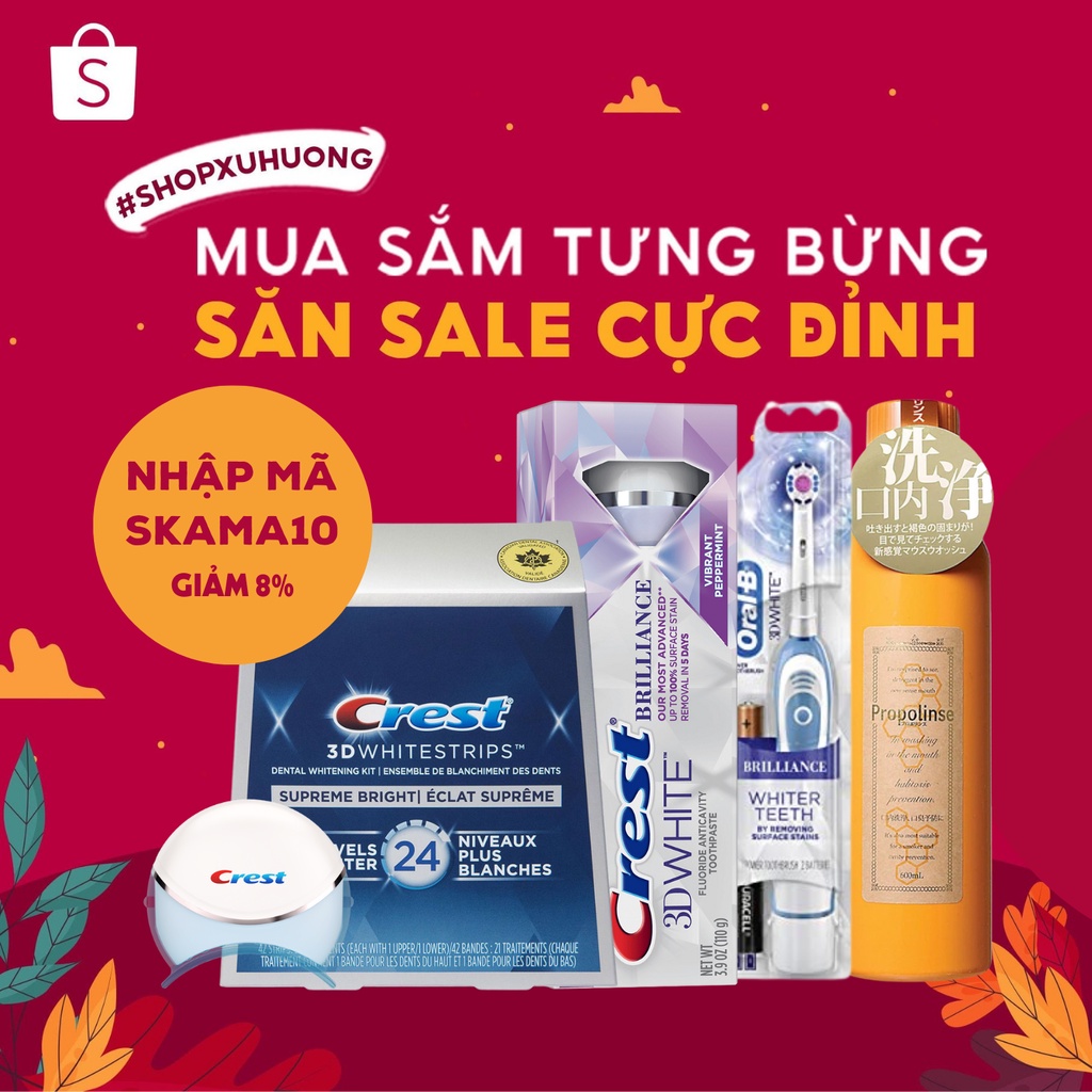 Miếng Dán Trắng Răng Crest 3D White Sensitive mẫu mới (Gentle Doux Whitestrips) -  FULLBOX RĂNG NH