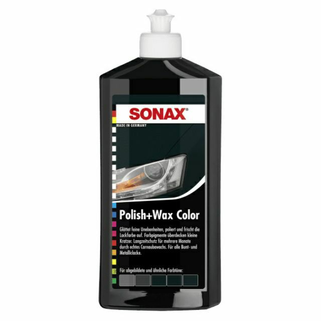 Đánh bóng, xoá xước, bảo vệ sơn xám đến đen Sonax Polish & Wax Color