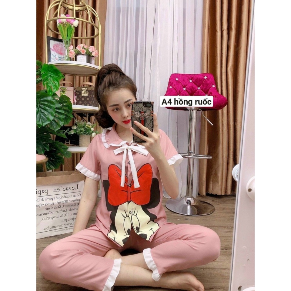 [ Mã A4] set bộ ngủ hoạt hình chuột dễ thương thương mời chị em | BigBuy360 - bigbuy360.vn