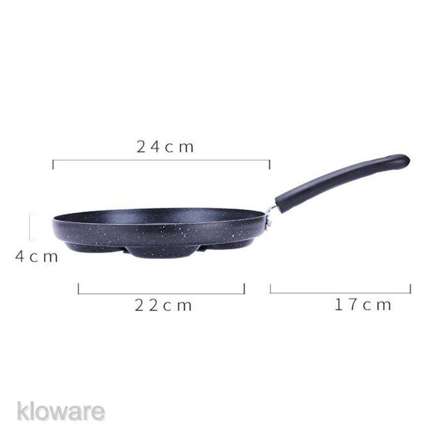 Chảo Chiên Trứng 4 Lỗ Hình Tròn Không Dính 24cm