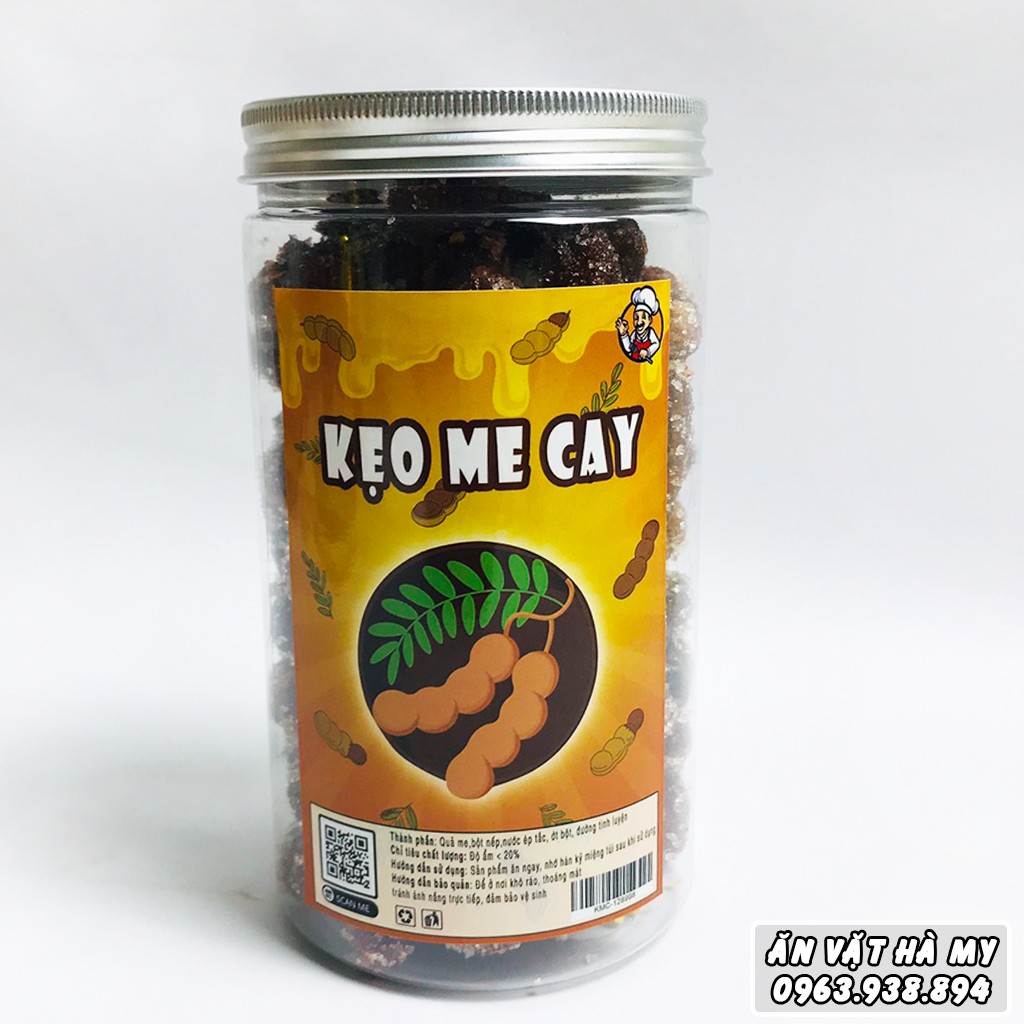 Me Lào lắc đường muối ớt hũ 500g đồ ăn vặt Hà My