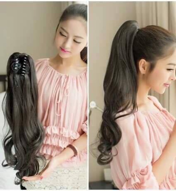 Tóc giả ngoặm xoăn lọn- hình chụp thật & video
