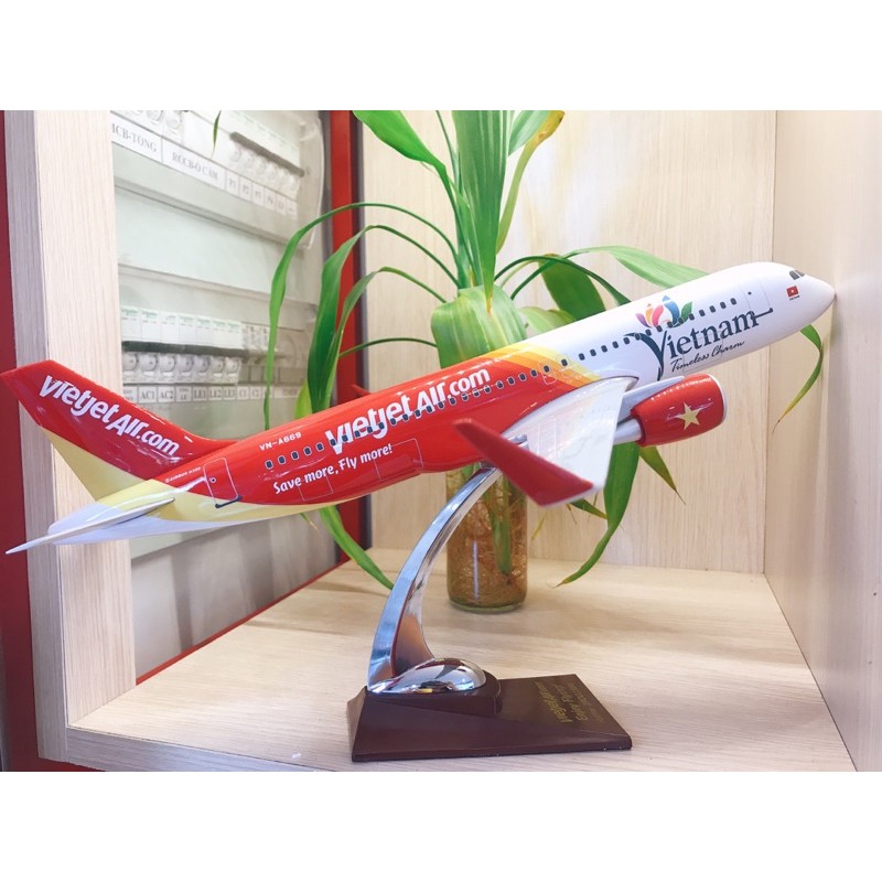 Mô hình máy bay Vietjet Air size lớn (Airbus A321)