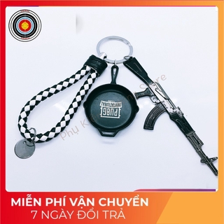 Combo 3 món Móc Khoá PUBG Độc đáo - Móc khoa skin pupg chi tiết mô phỏng giống thật game PUBG