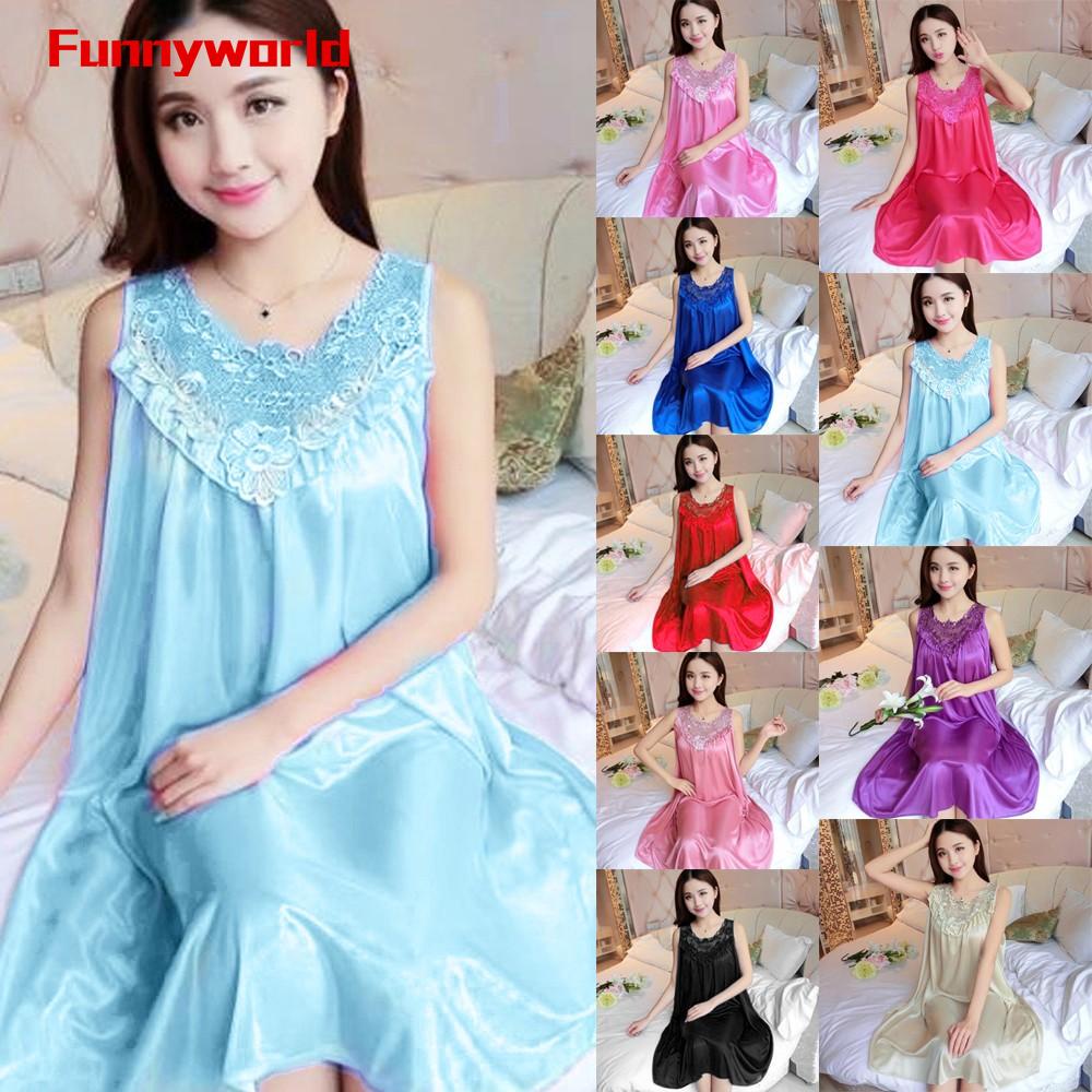 Đầm ngủ lụa 100% mới