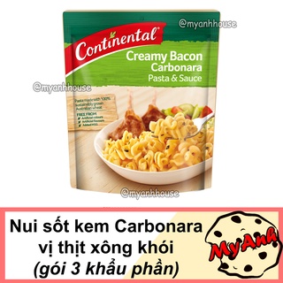 NUI SỐT KEM CARBONARA VỊ THỊT XÔNG KHÓI 85GR DATE T5/2023