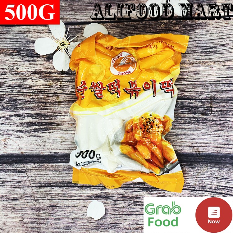 Combo 500g Bánh Gạo Cắt Khúc Gói Vàng + 100g Sốt Tokbokki