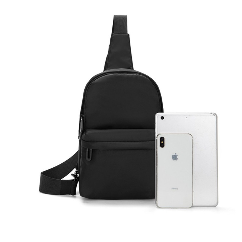 Túi Đeo Nam Nữ Thời Trang Phong Cách Hàn Quốc Chống Nước TD69 Màu Đen Đeo Chéo Vai Hông Lưng Ngực Bao Tử