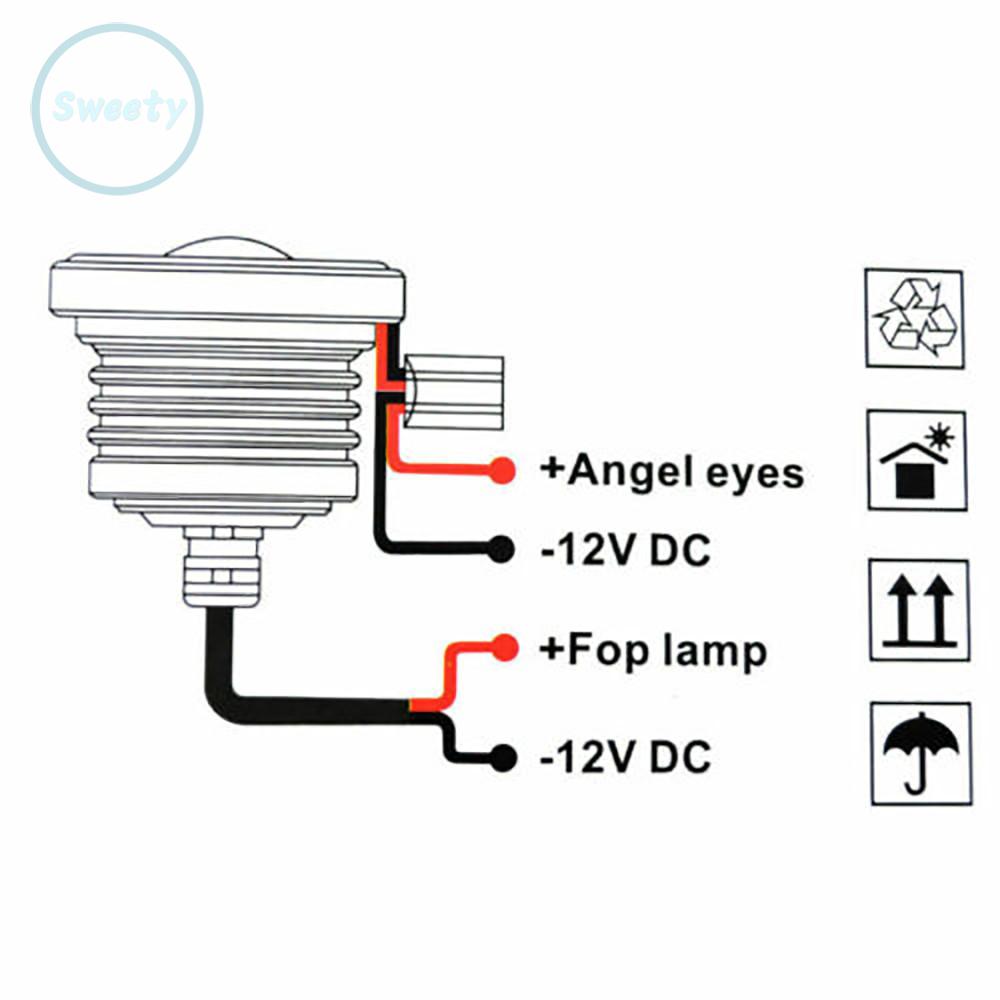 Set 2 Đèn Led Sương Mù 2.5inch Cho Xe Hơi / Xe Tải