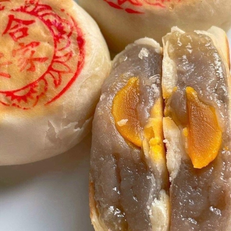 Bánh Pía Xưa Tấn Phát Nhân Đậu Xanh Sầu Riêng/ Khoai Môn trứng muối 350gr/cây 4cái