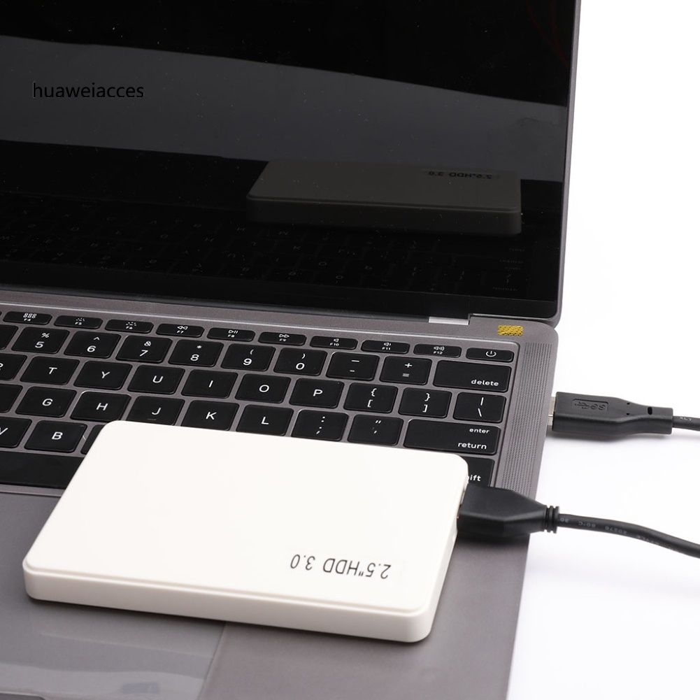 HUA-2.5 Inch USB 3.0 SATA SSD Enclosure Hard Disk Case HDD Box Adapter for Laptop