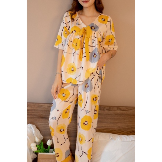 SP000112 Đồ ngủ lụa nơ ngực