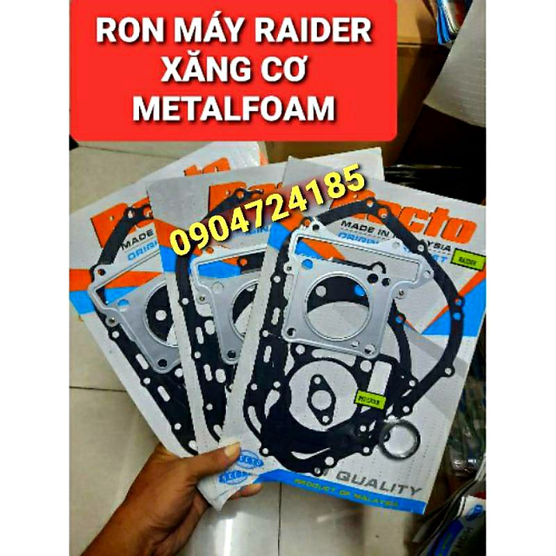 RON MÁY RAIDER XĂNG CƠ CHẤT LIỆU METALFOAM MALAYSIA