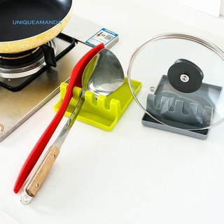 ✿UNI✿Kitchen Spatula Drain Rack Spoon Knife Pot Lid Rest Holder Tableware Organizer