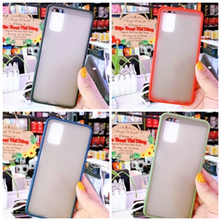 Ốp lưng OPPO A52 A92 nhám viền màu cho nam nữ cá tính