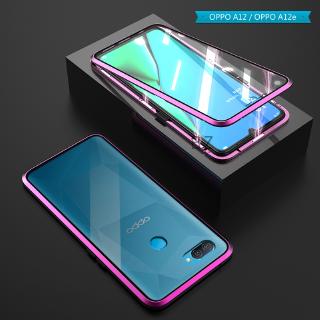 Ốp Điện Thoại Kính Cường Lực Hai Mặt 9H Trước Sau Bảo Vệ 360 Độ Cho OPPO A12 / OPPO A12e A12 / OPPO A12e