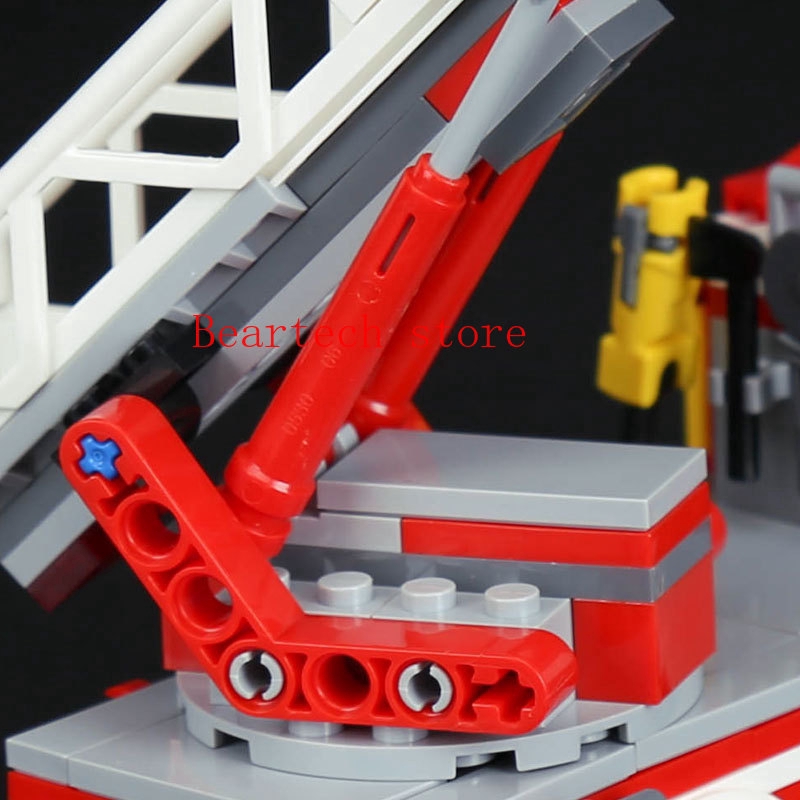 10828  BELA City Fire FIRE LADDER TRUCK Compatible Lego 60107 Building Blocks Bricks Toys DIY Education