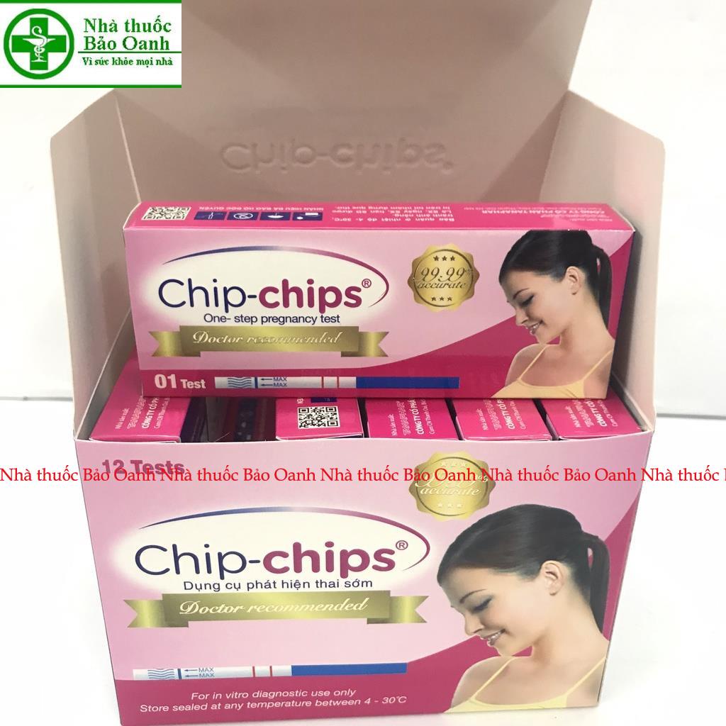 [Bảo đảm Giấu tên sản phẩm] Que thử thai chip chips chính hãng giúp phát hiện thai sớm và chính xác