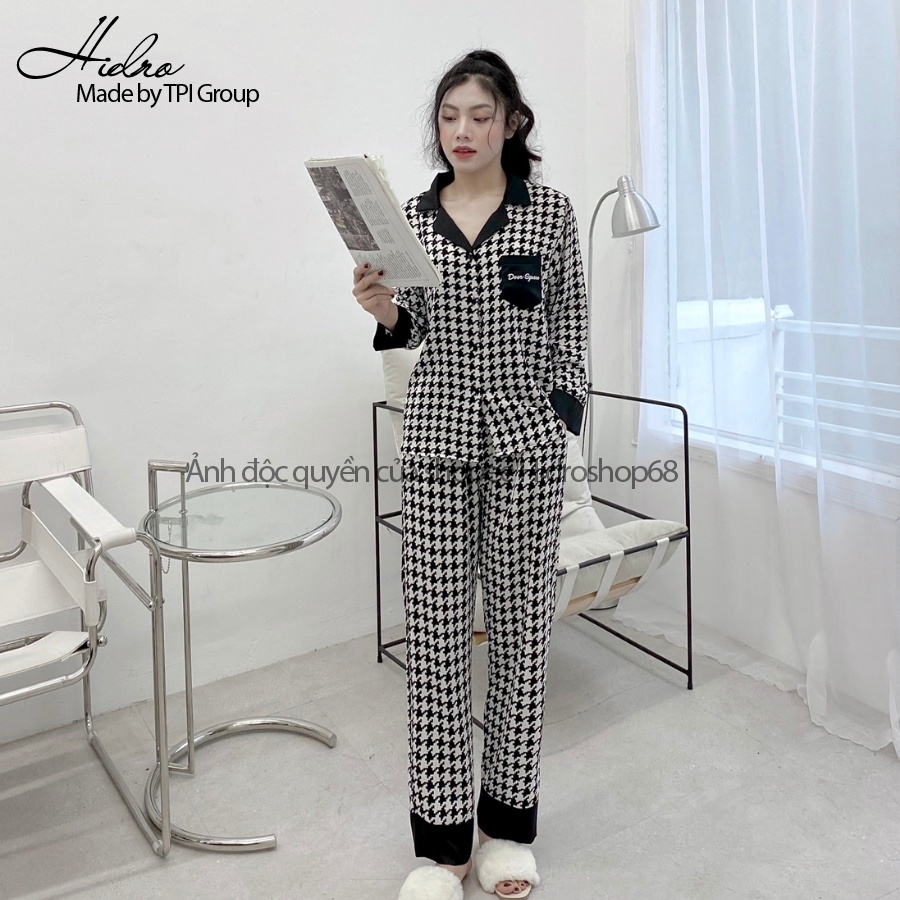 Bộ Pijama Lụa Dài Tay Thiết Kế Cao Cấp Chất Mềm Mịn Không Nhăn | WebRaoVat - webraovat.net.vn