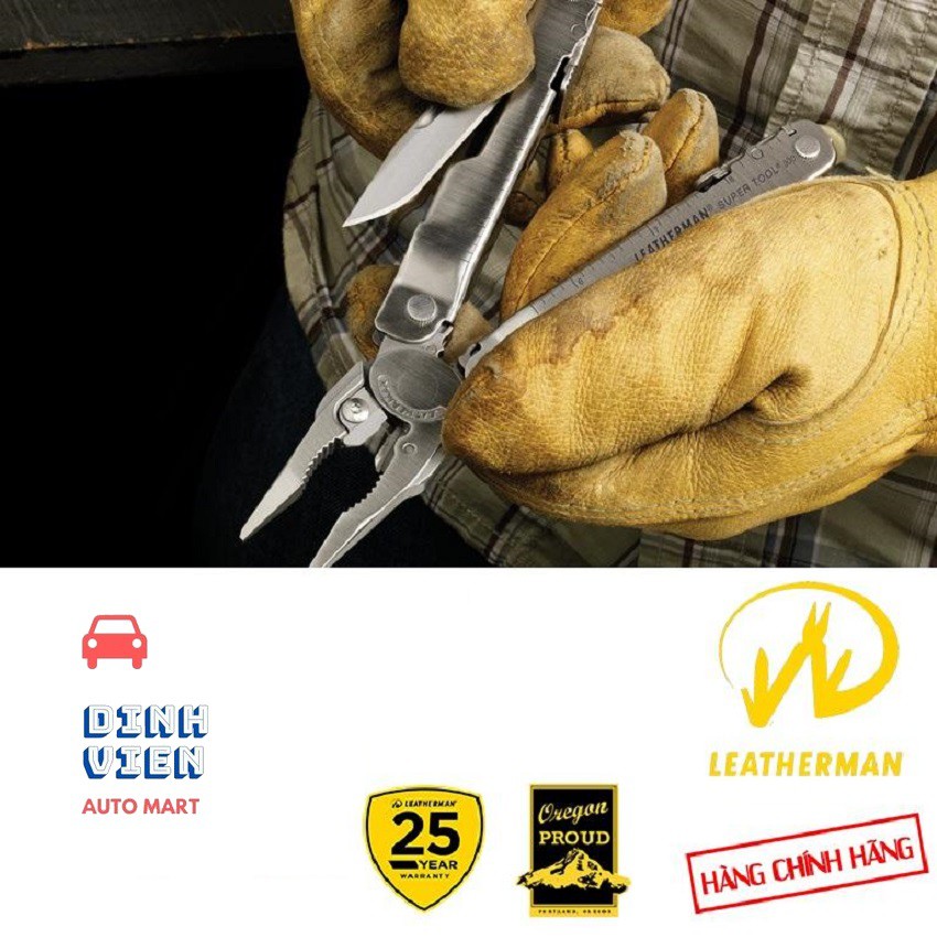 [ NHẬP KHẨU] Kìm Đa Năng Leatherman Super Tool 300 19Tools . 19 chức năng  sẵn sàng cho những việc khó khăn bạn cần làm.