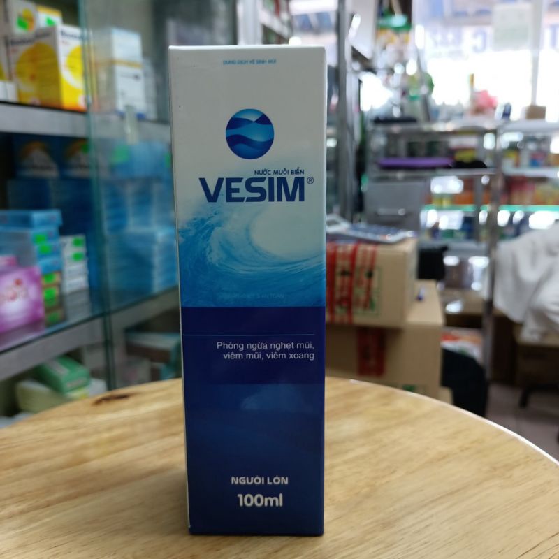 Nước muối biển VESIM vệ sinh mũi cho người lớn và trẻ em 100 ml