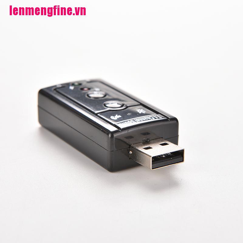 CHANNEL Card Âm Thanh Usb 2.0 3d Virtual 12mbps 7.1