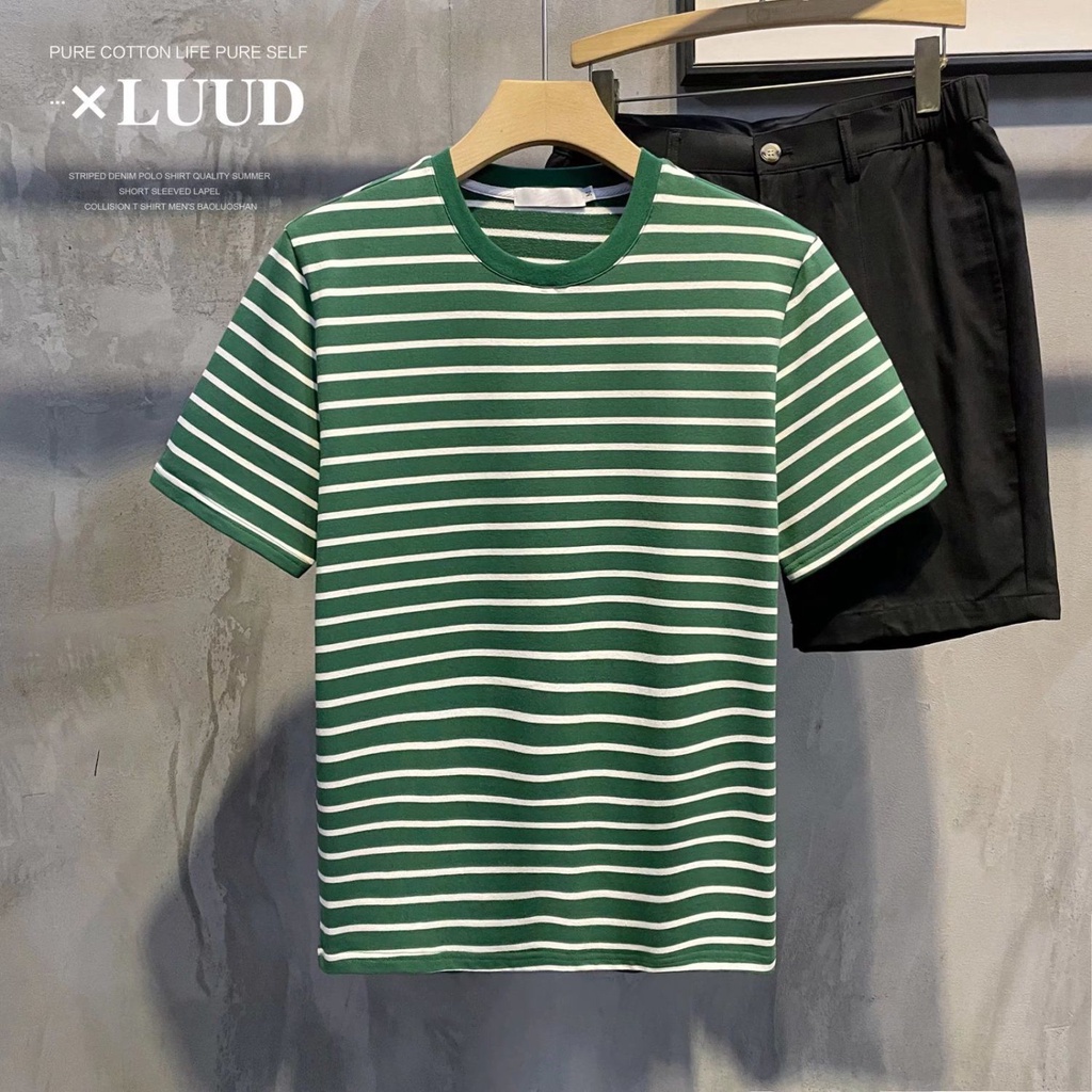 Áo Thun Cotton Ngắn Tay Dáng Ôm Thời Trang Nam Tính