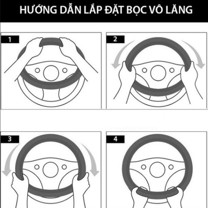 Sản Phẩm Bao Da Bọc Vô Lăng Tay Lái Ô Tô, Xe Hơi Cao Cấp Da Thật 100%/ Mã sản phẩm J714A ..