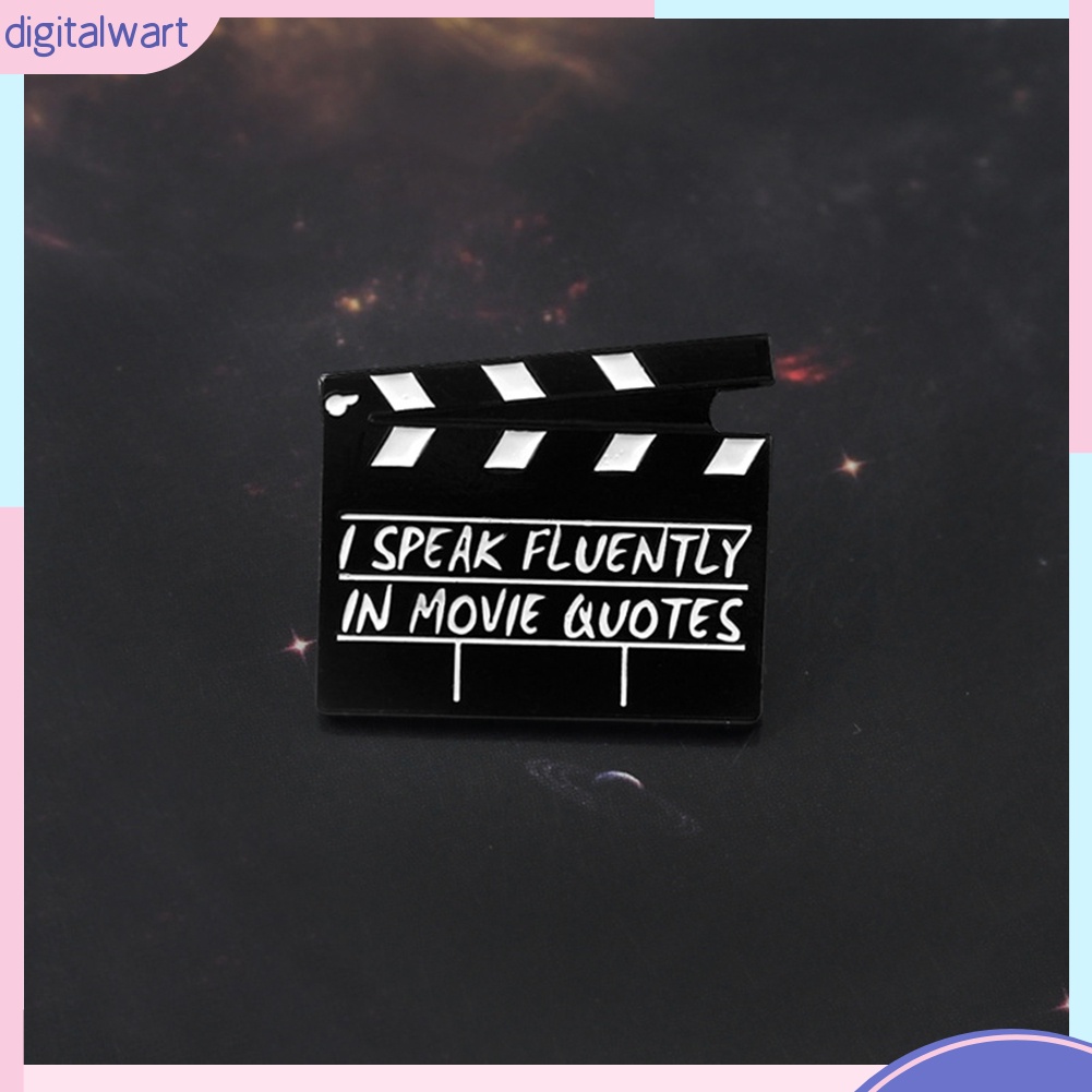Huy hiệu cài áo hình biểu tượng quay phim tráng men sáng tạo