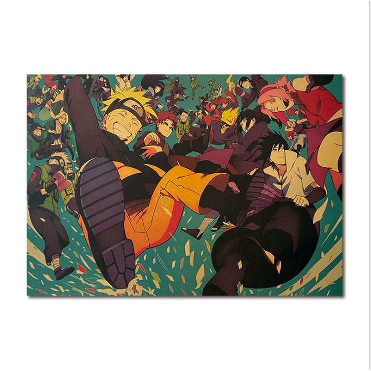 Tranh treo tường trang trí hình các nhân vật trong Naruto