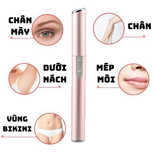 Máy Tông Đơ Cạo Chân Mày Kèm Lược Tỉa + Cọ Quét