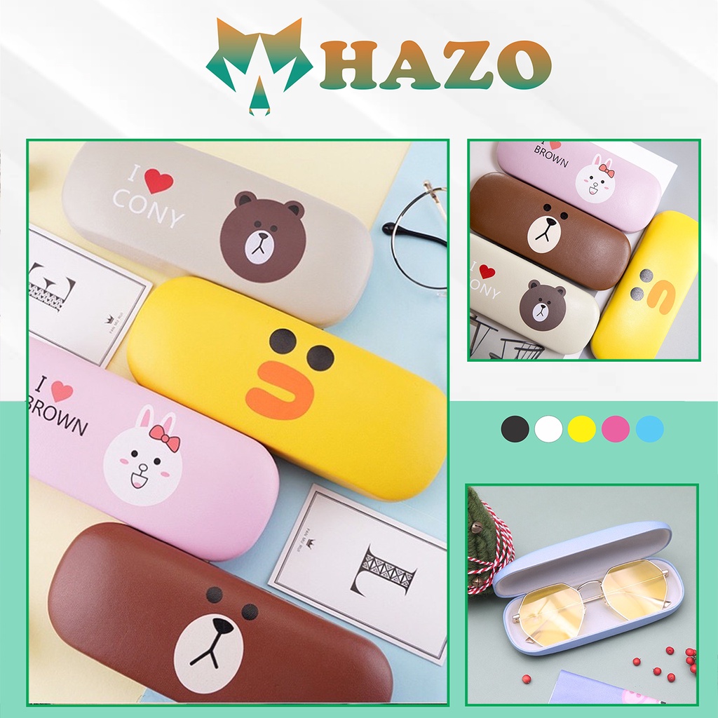 HỘP ĐỰNG KÍNH GỌNG CẬN HÌNH THÚ NHIỀU MÀU 434 SIÊU DỄ THƯƠNG