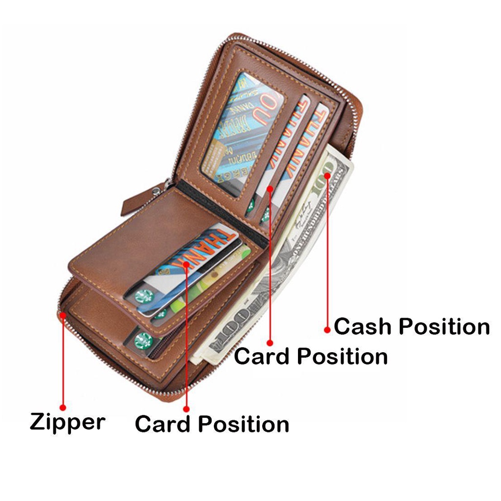 Ví Da Đựng Điện Thoại Chống Trộm RFID Kích Thước Lớn Cho Nam Giới