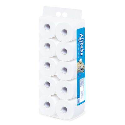 Giấy vệ sinh Alibaba Gấu Xanh Gấu Hồng 3 lớp Bịch 10 cuộn