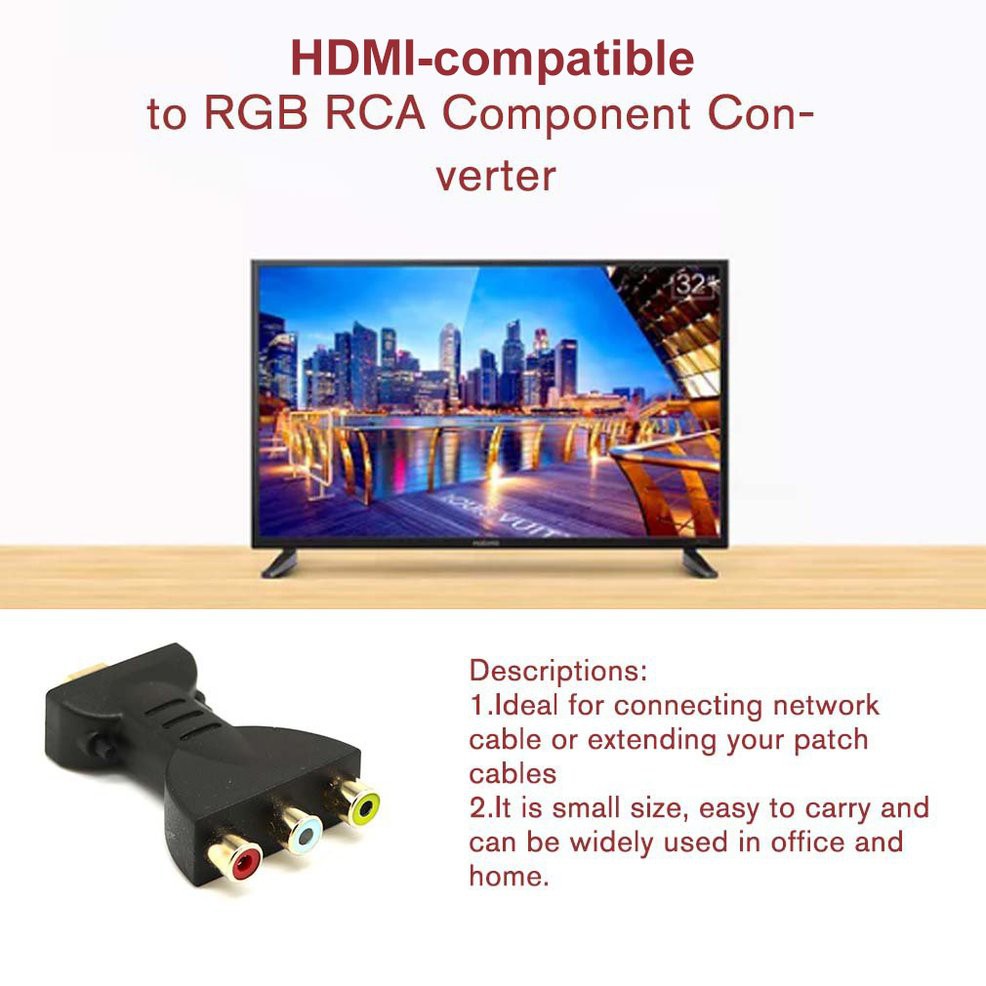 Bộ Chuyển Đổi Tín Hiệu Âm Thanh Kỹ Thuật Số Av Hdmi Sang 3 Rca