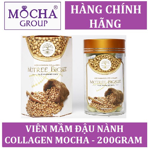 [TẶNG TÚI GIẤY MOCHA] Kẹo Mầm Đậu Nành Collagen Mocha tăng vòng 1 - KÈM PHIẾU BẢO HÀNH | BigBuy360 - bigbuy360.vn
