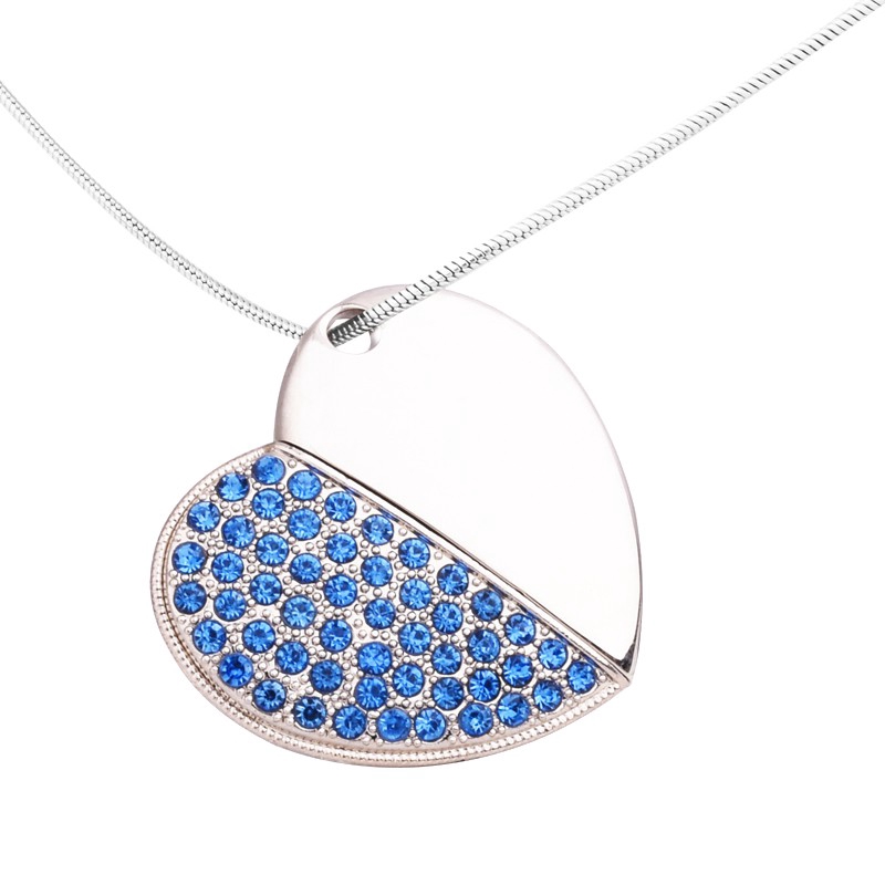 Usb Dung Lượng 16gb 32gb 64gb Hình Trái Tim / Chiếc Lá / Trái Tim Bằng Kim Loại Đính Đá Pha Lê | BigBuy360 - bigbuy360.vn