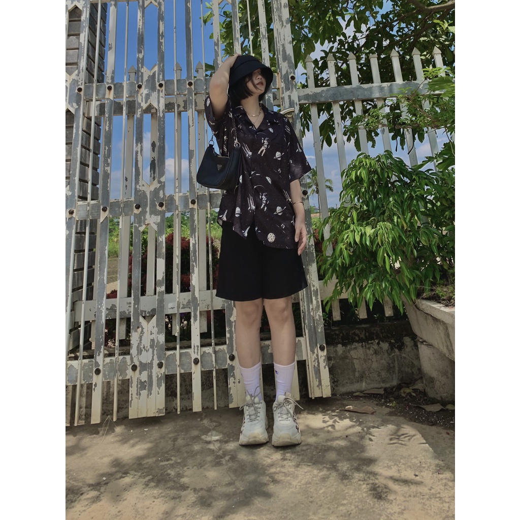 Quần short kaki nam nữ CR.BASIC mềm mịn quần sóoc ngắn màu đen unisex trẻ trung sooc nam cao cấp