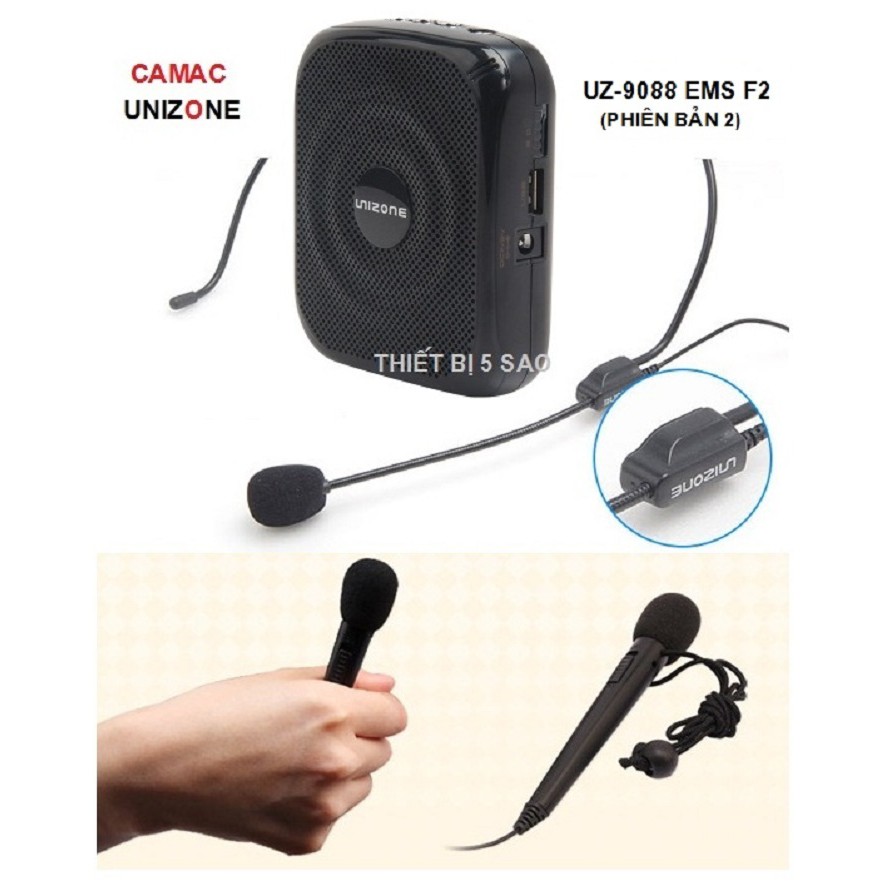 Máy trợ giảng Camac Unizone 9088EMS /U2 - máy trợ giảng không dây chính hãng thiết kế nhỏ gọn vừa tay cầm