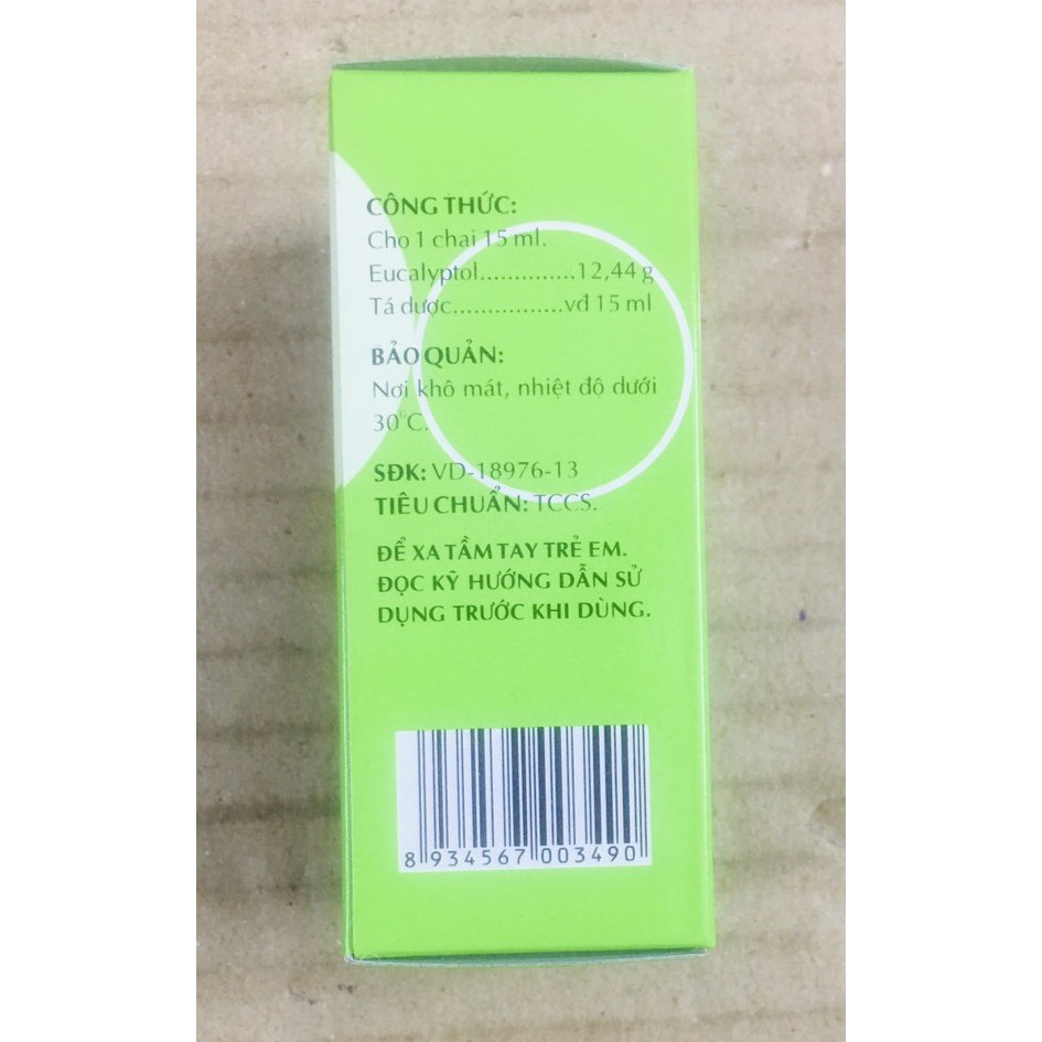 Dầu xoa Khuynh diệp 15ml