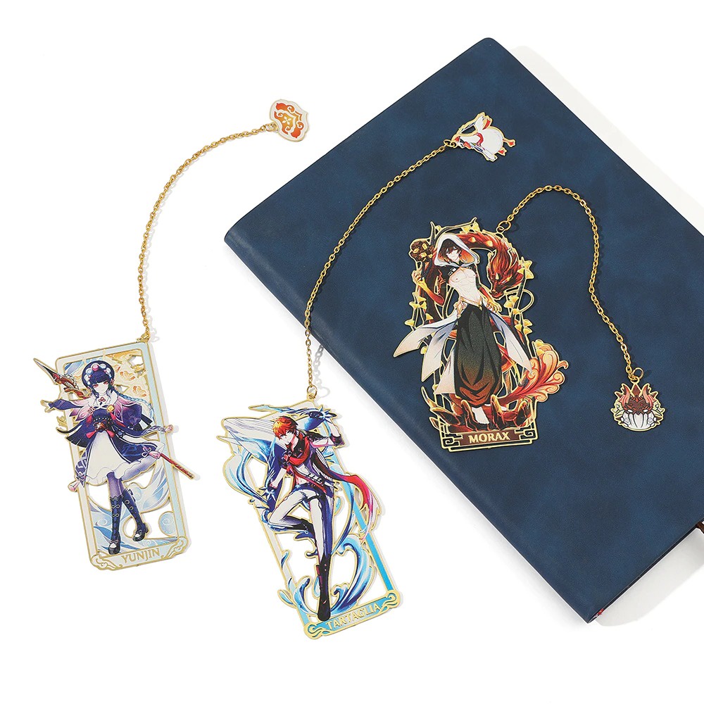 Bookmark nhân vật game Genshin Impact Yae Miko Zhongli Kazuha Venti Xiao Barbatos Hutao Childe Ei Yunjin - VP117