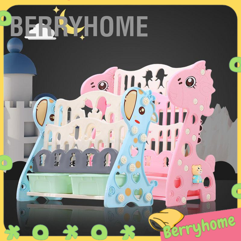 Trẻ Em Giá Để Sách Hình Hoạt Nhựa Người Tổ Chức Màn Đồ Cho Gia Đình Trường Học　BerryHome～