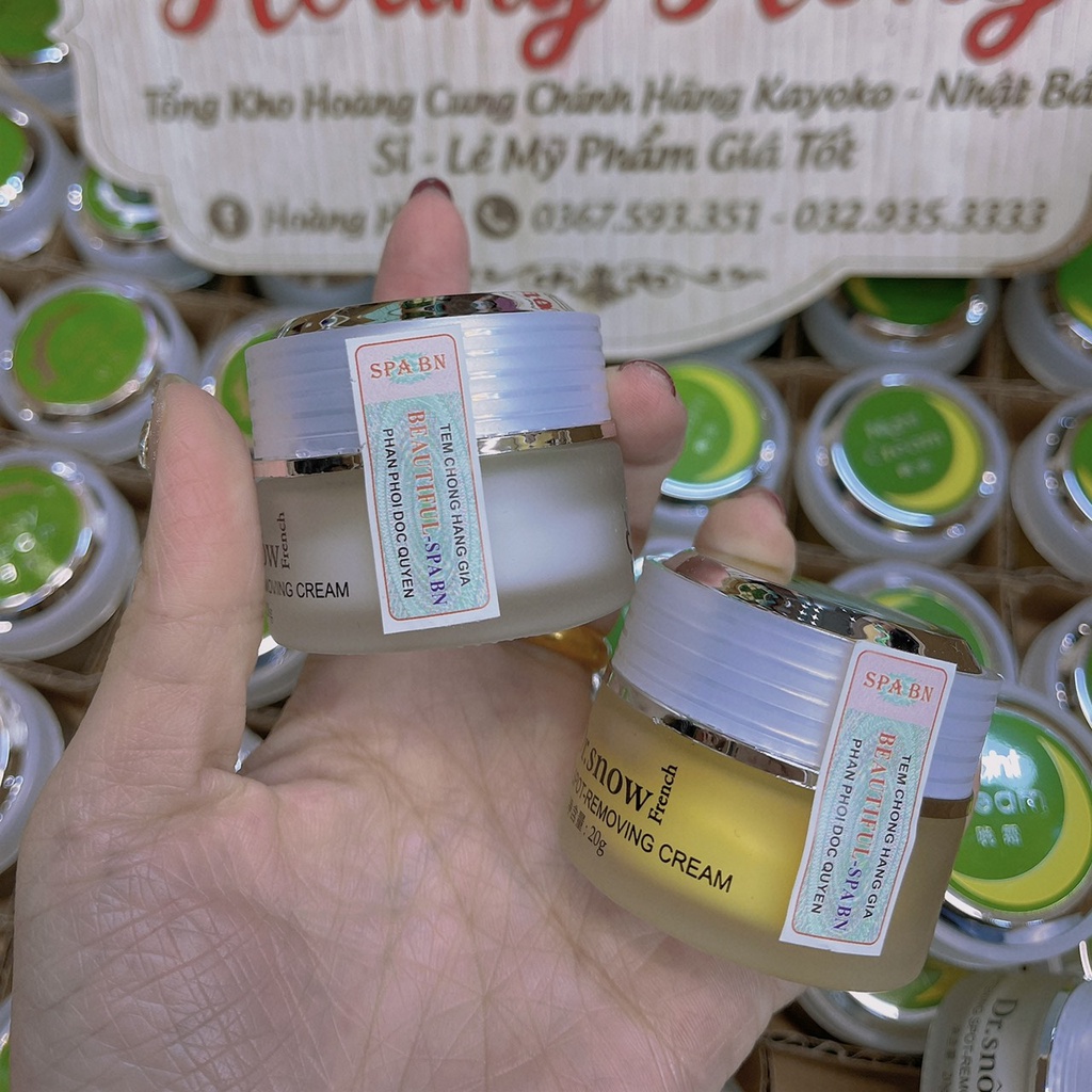 Kem Vỗ Bong Nám ,Tàn Nhang Dưỡng Trắng Da Ngày Và Đêm Dr.Snow