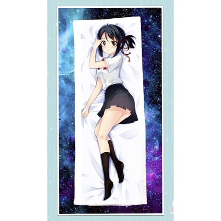 Gối ôm anime your name Miyamizu Mitsuha dài 40cm x 1m / gối dakimakura Miyamizu Mitsuha